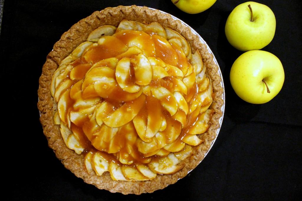 Salted Caramel Apple Tart