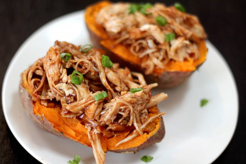 Barbecue Chicken Stuffed Sweet Potato