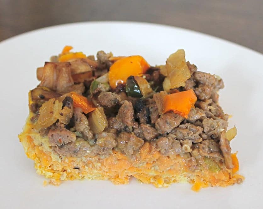 Paleo Sweet Potato Layered Breakfast Casserole