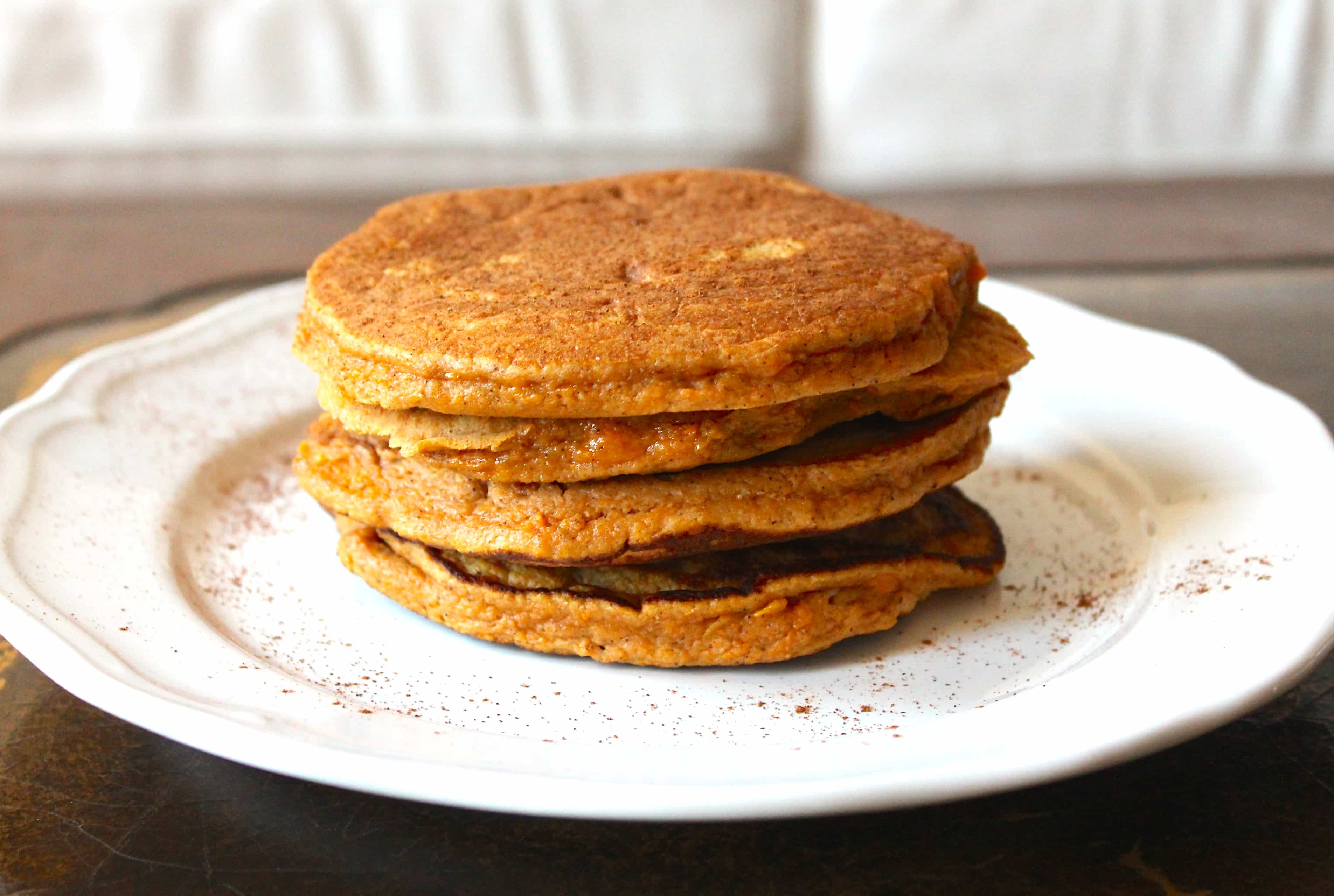 Sweet Potato Paleo Pancakes Smile Sandwich