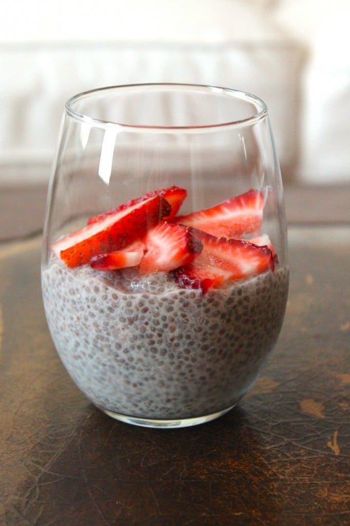 Strawberry Shortcake Chia Pudding