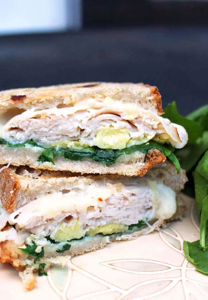 Turkey Spinach Artichoke Panini