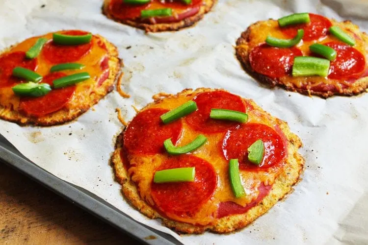 Mini Cauliflower Pizza Crust Pizzas