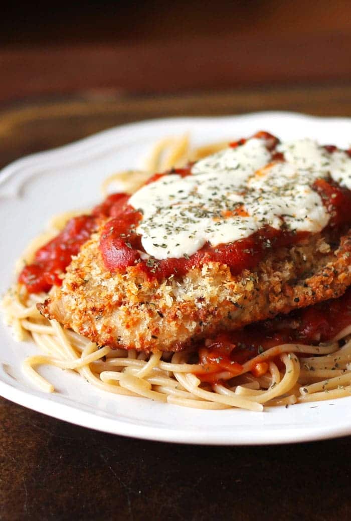 Oven Baked Chicken Parmesan Smile Sandwich