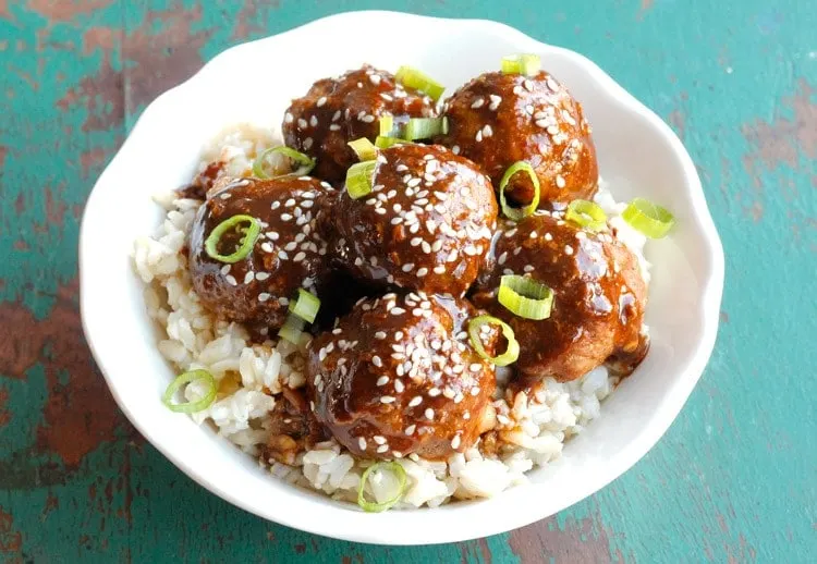 Asian Glazed Turkey Meatballs