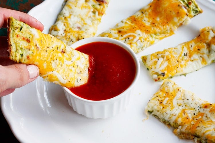 Cheesy Zucchini Breadsticks