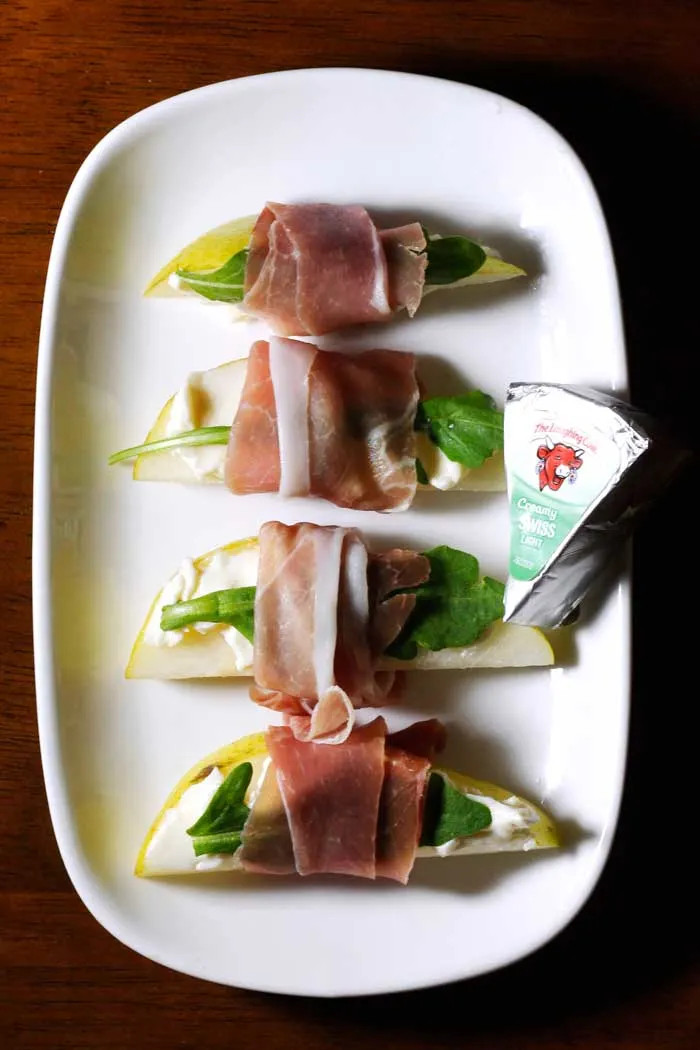 The Laughing Cow Pear Prosciutto Bites