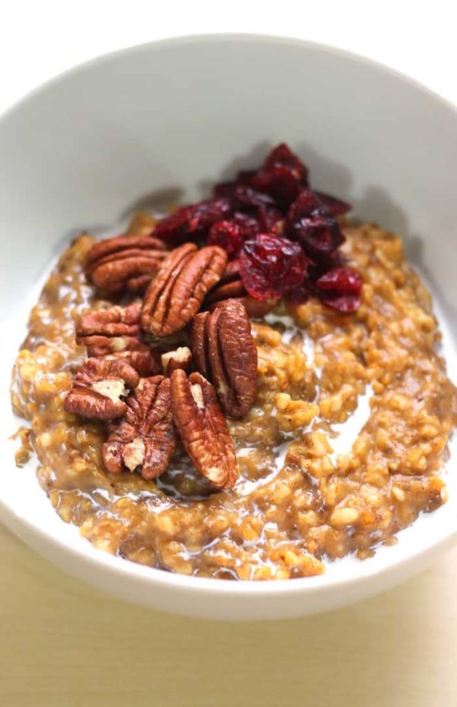 Crockpot Overnight Pumpkin Chia Oats