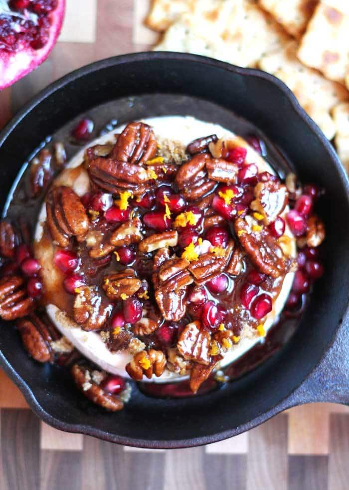 Pomegranate Pecan Baked Brie