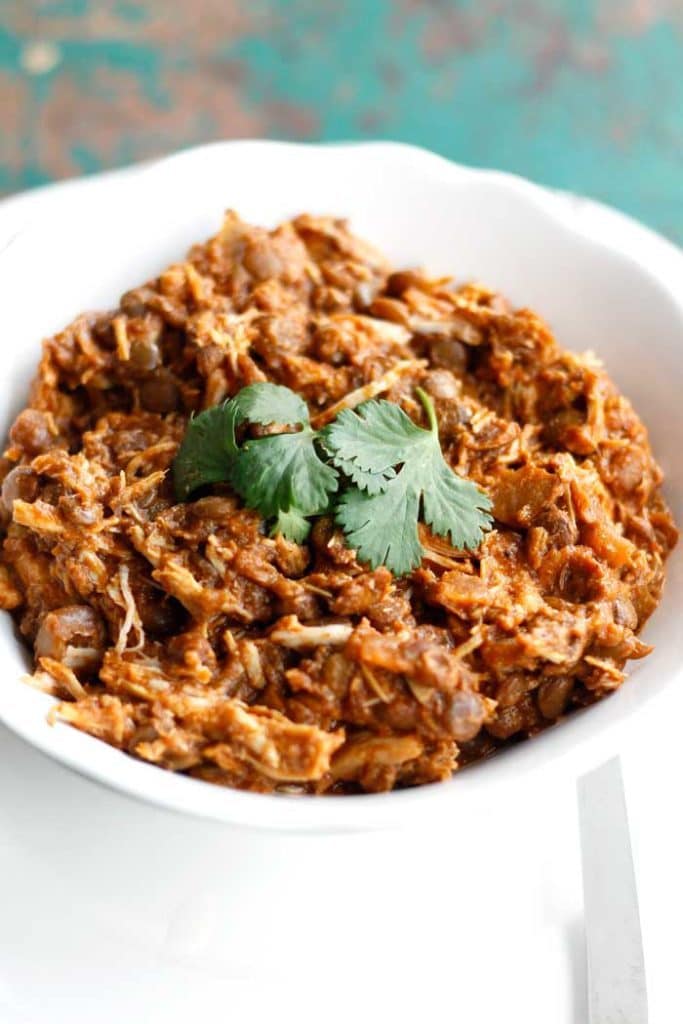 Crockpot Indian Chicken and Lentils