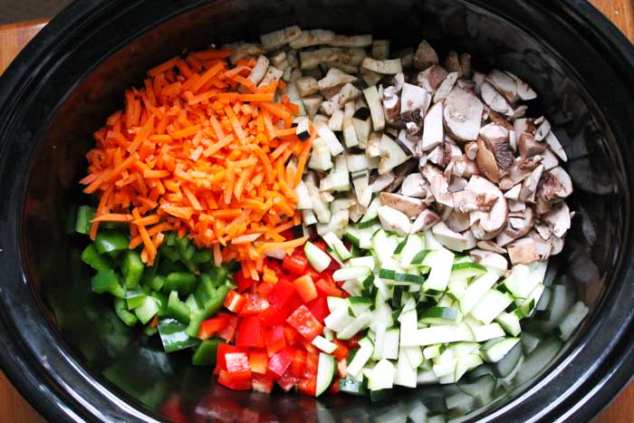 Crockpot Veggie-Packed Turkey Meat Sauce