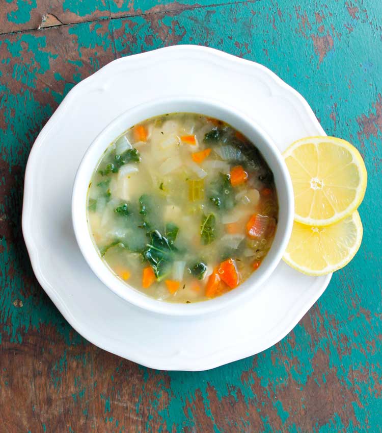 Clean Eating Lemon Chicken Quinoa Soup