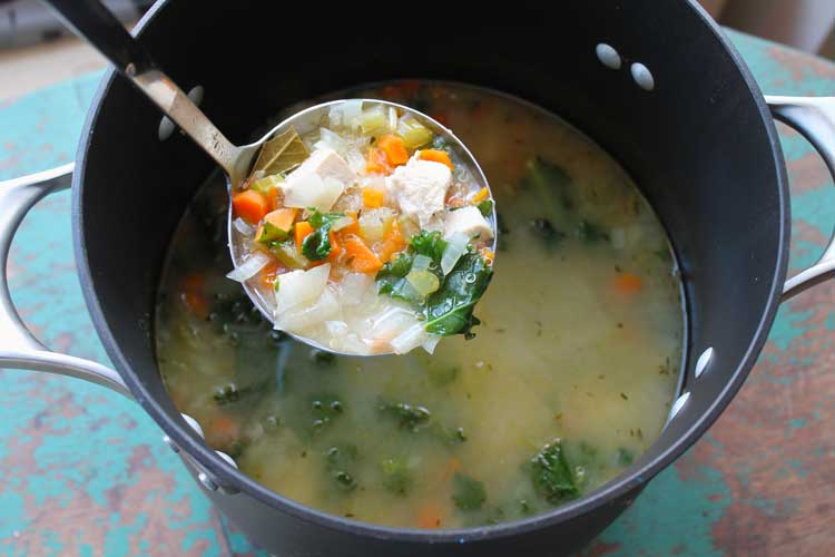 Clean Eating Lemon Chicken Quinoa Soup