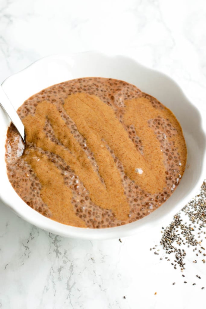 Chocolate Peanut Butter Chia Pudding2