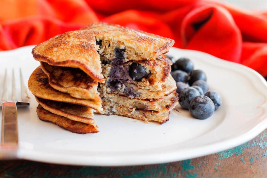 Grain-Free Blueberry Pancakes-4