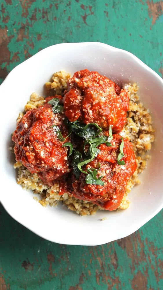 Italian Meatball Quinoa Bowls