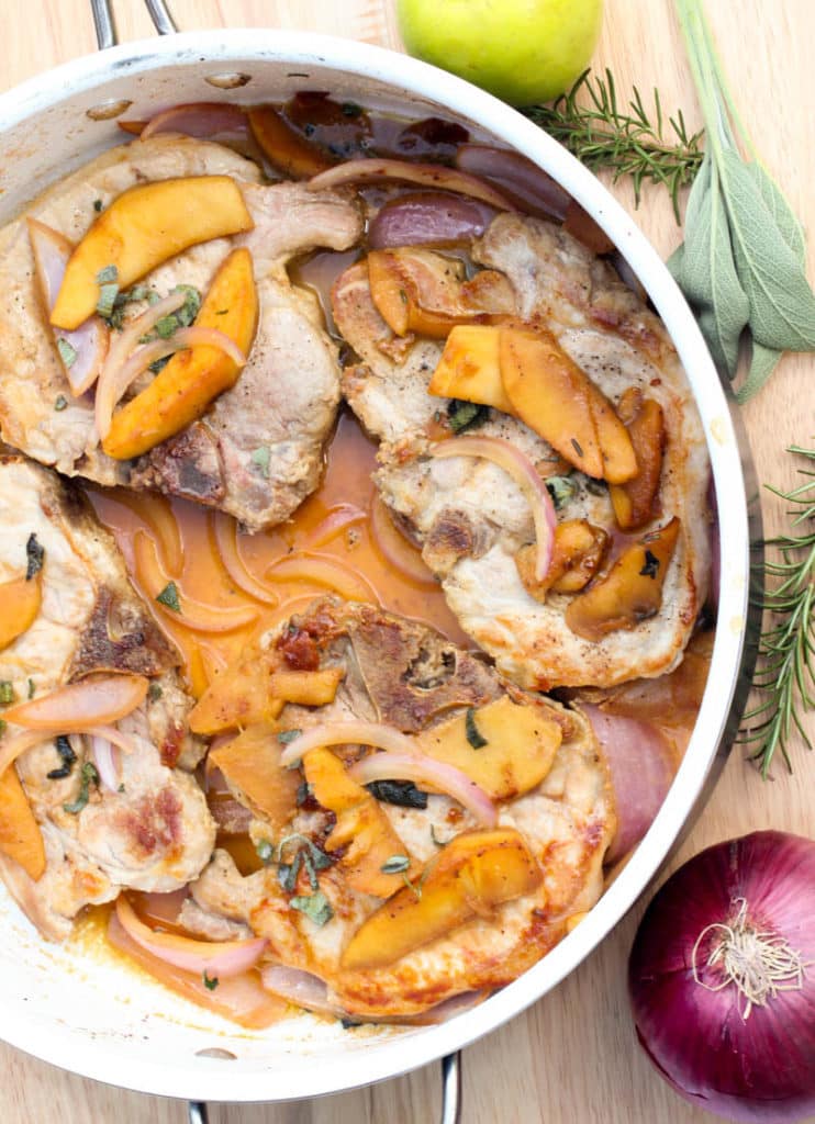 One Pot Apple Pork Chops