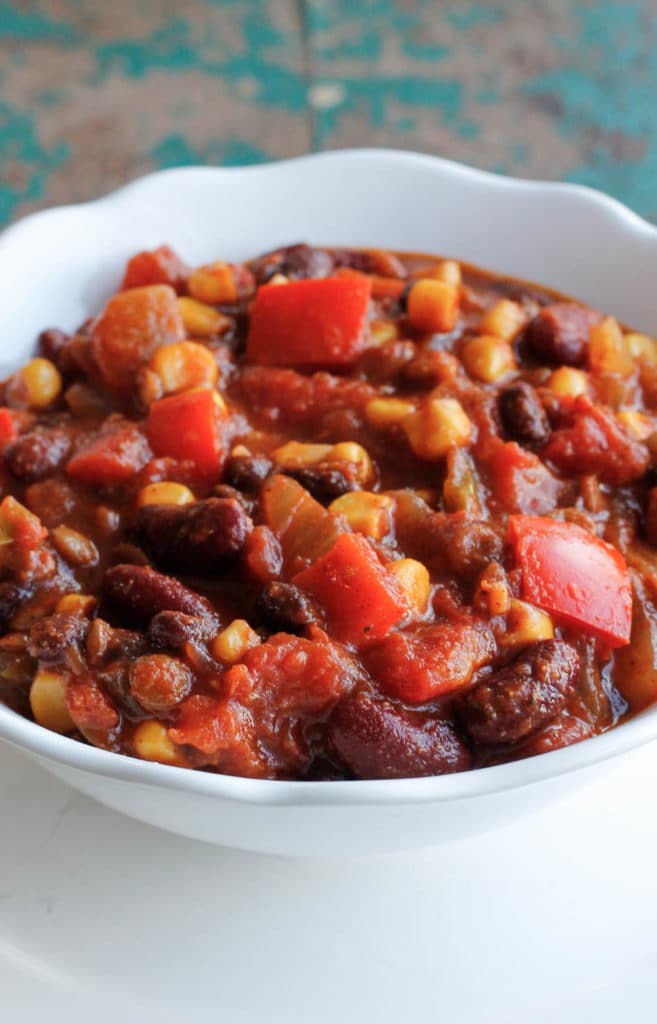 Lentil and Black Bean Chili