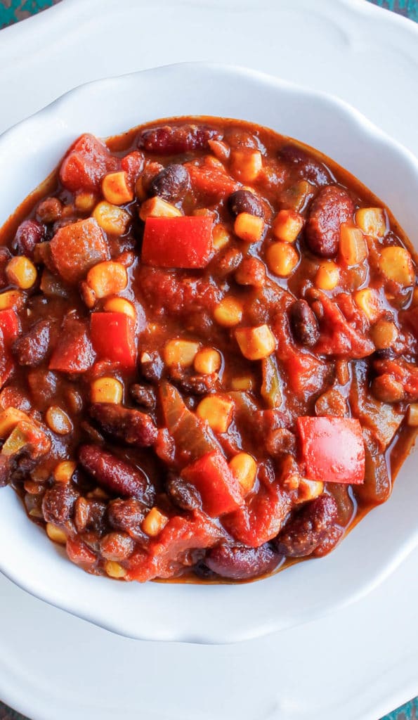 Lentil and Black Bean Chili