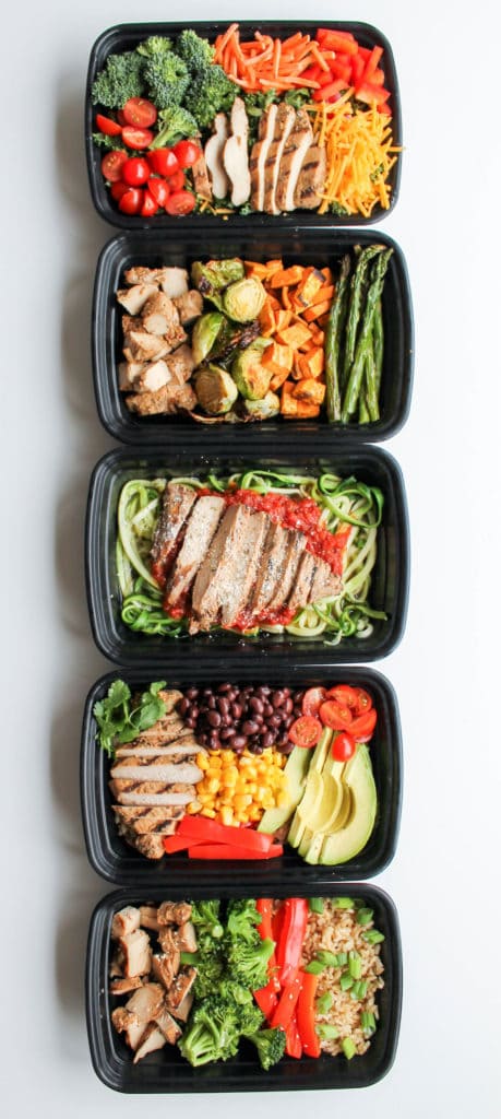 Grilled Chicken Meal Prep Bowls: 5 Ways