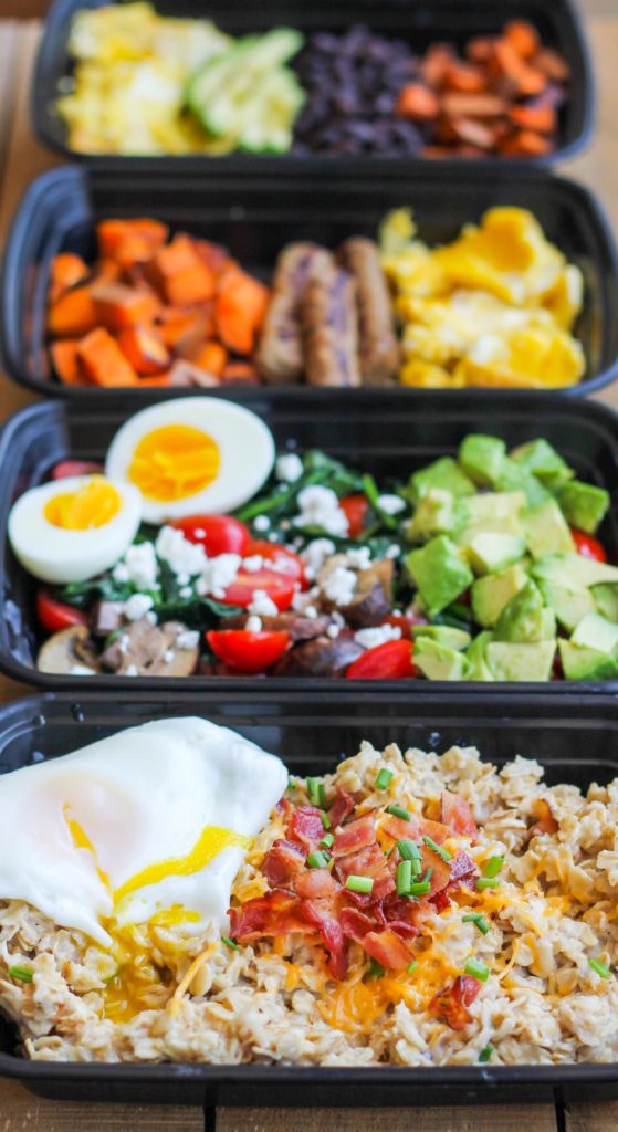 Make-Ahead Breakfast Meal Prep Bowls: 4 Ways - Smile Sandwich