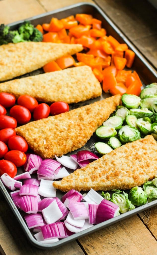 30-Minute One Pan Fish and Vegetables, meal prep recipes, easy dinner recipes