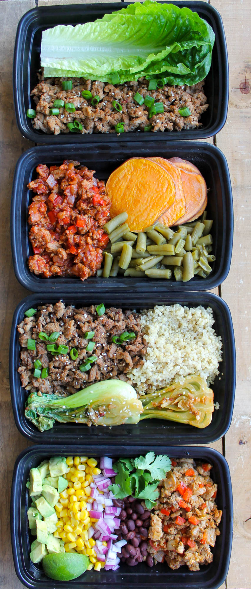 Easy Ground Turkey Meal Prep Bowls 4 Ways Smile Sandwich