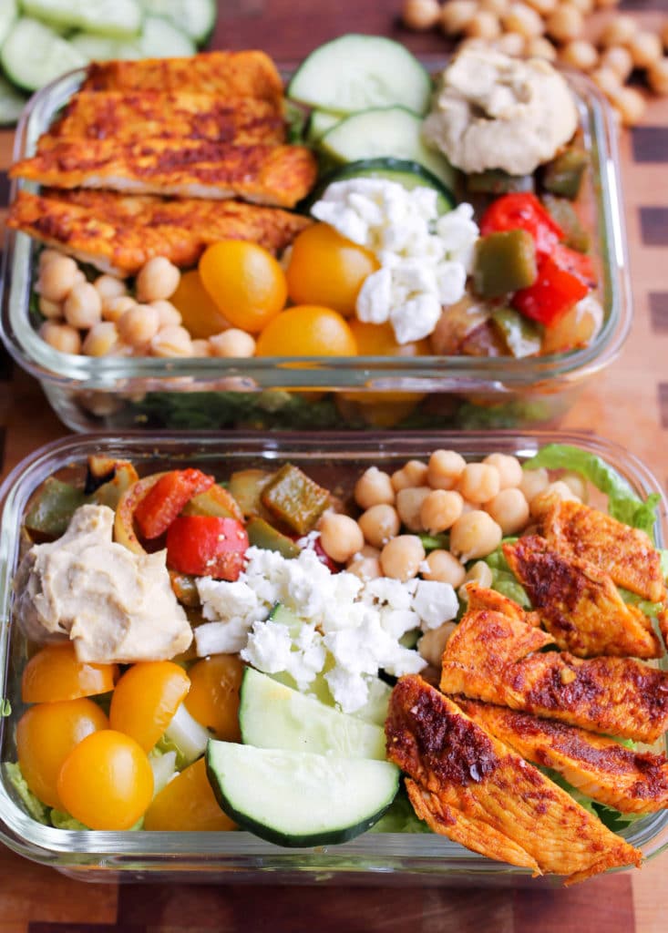 Mediterranean Greek Chicken Bowls (Meal Prep) - Live Simply