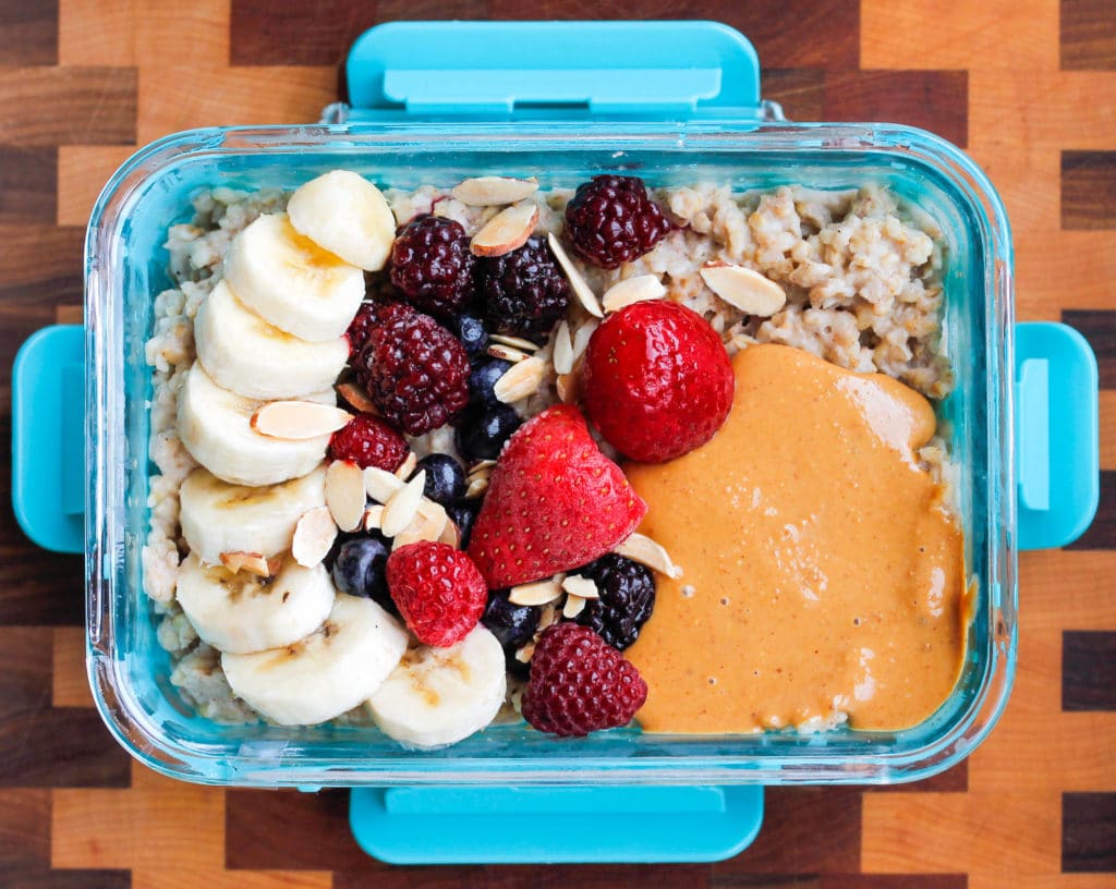 Peanut Butter Banana Instant Pot Steel Cut Oats