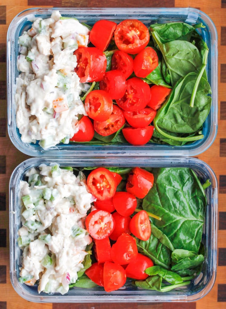 Veggie-Packed Chicken Salad Meal Prep - Smile Sandwich