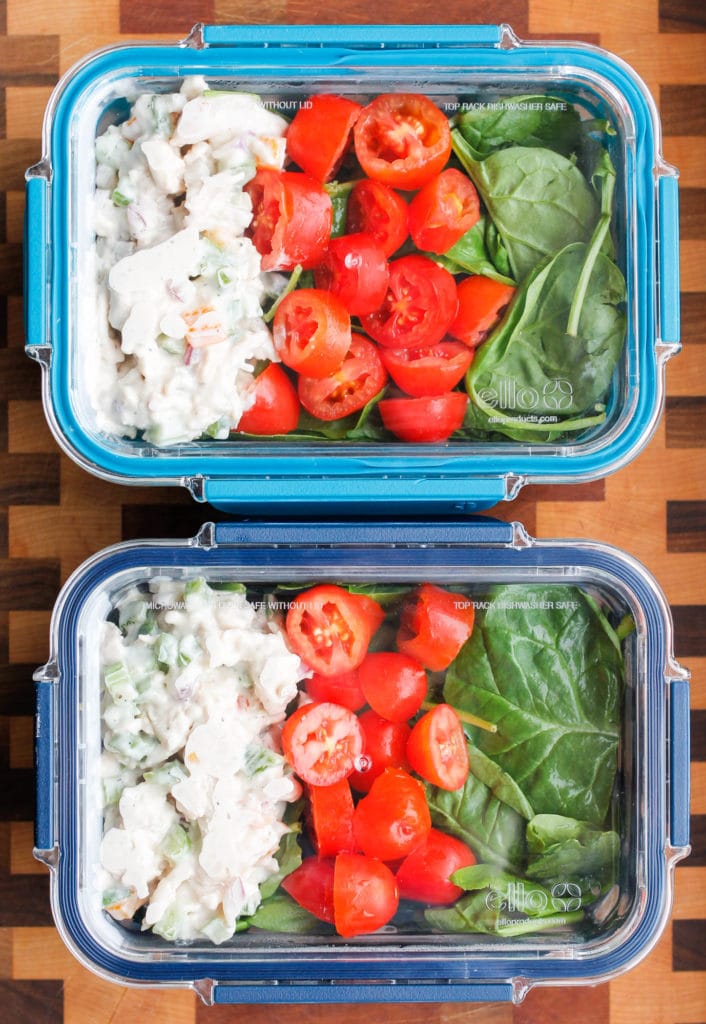 Veggie-Packed Chicken Salad Meal Prep - Smile Sandwich