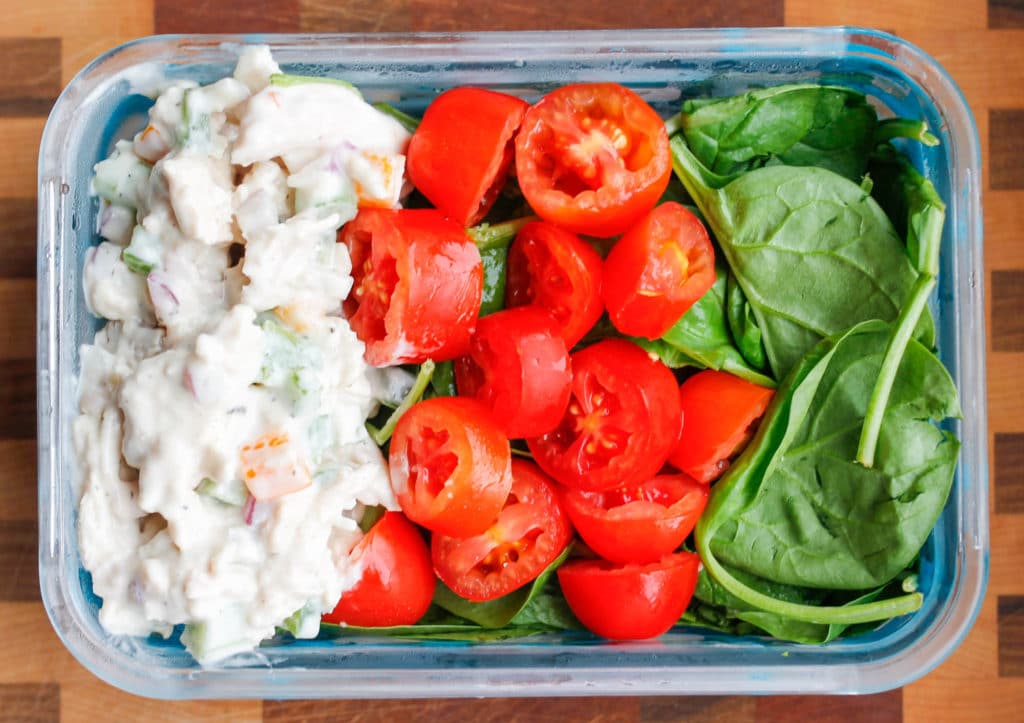 Veggie-Packed Chicken Salad Meal Prep - Smile Sandwich