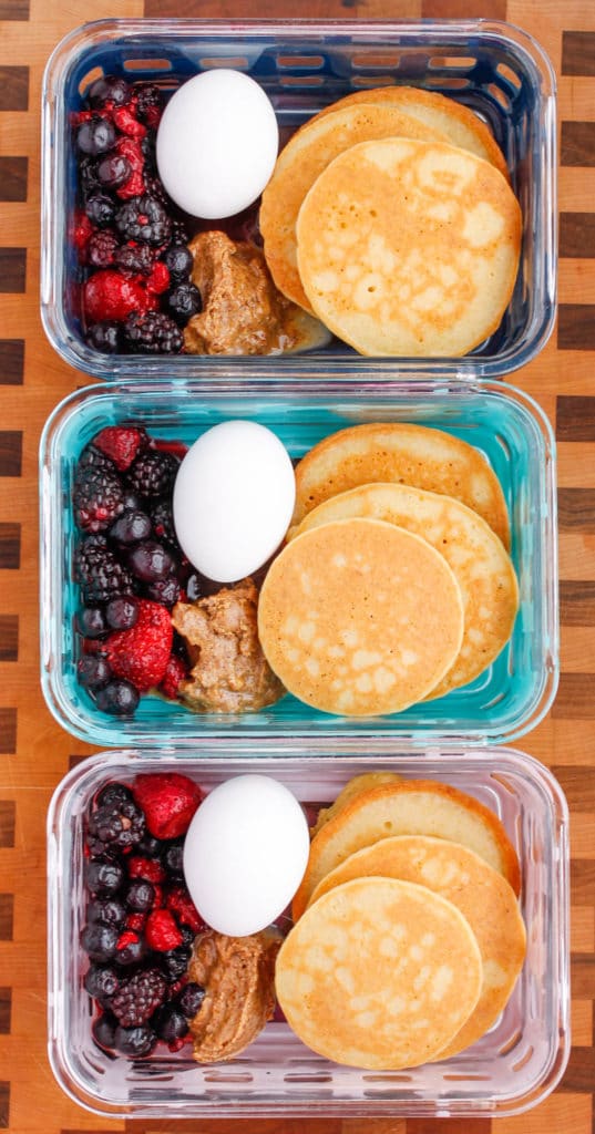 Paleo Pancake Breakfast Meal Prep Bowls