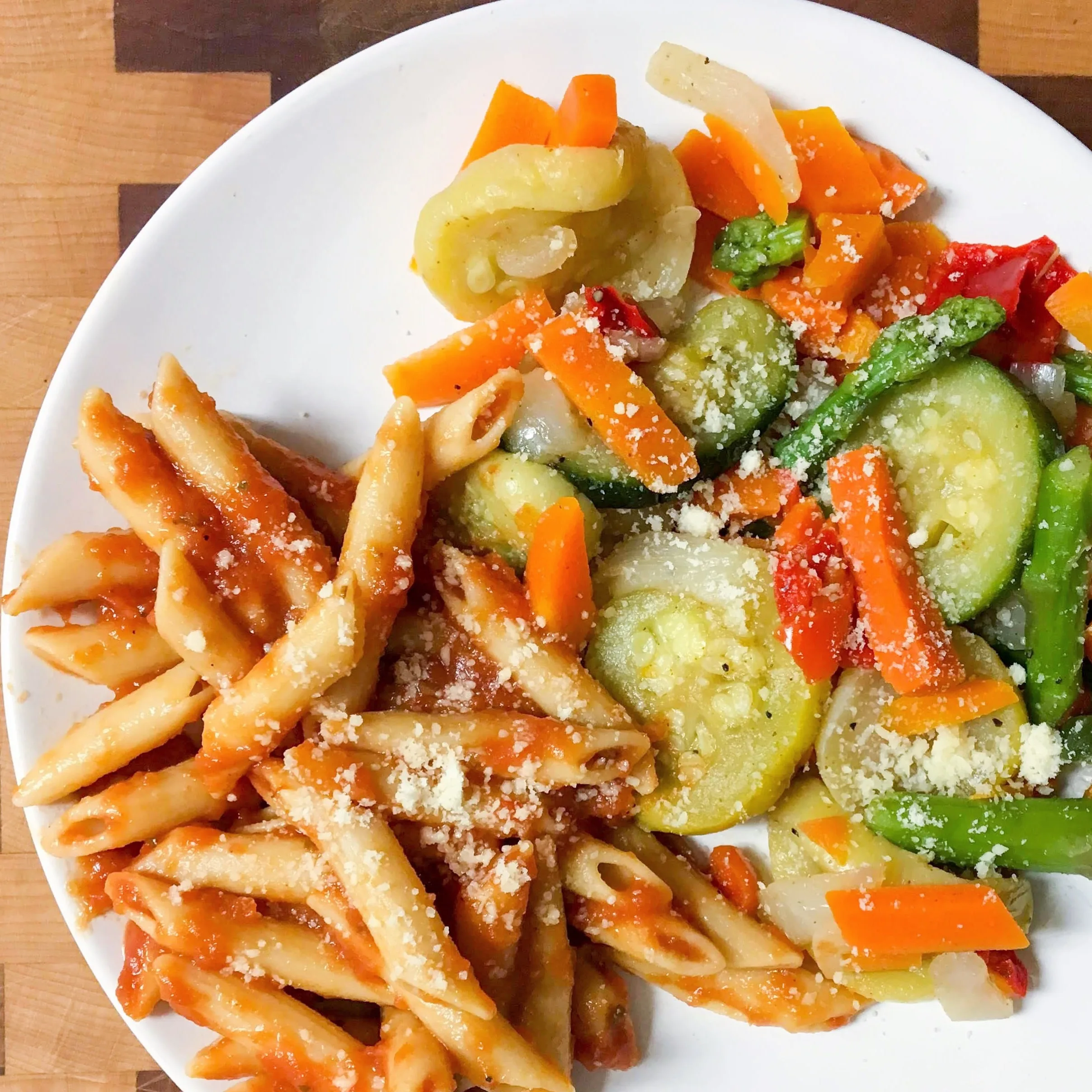 Banza Pasta with Vegetables