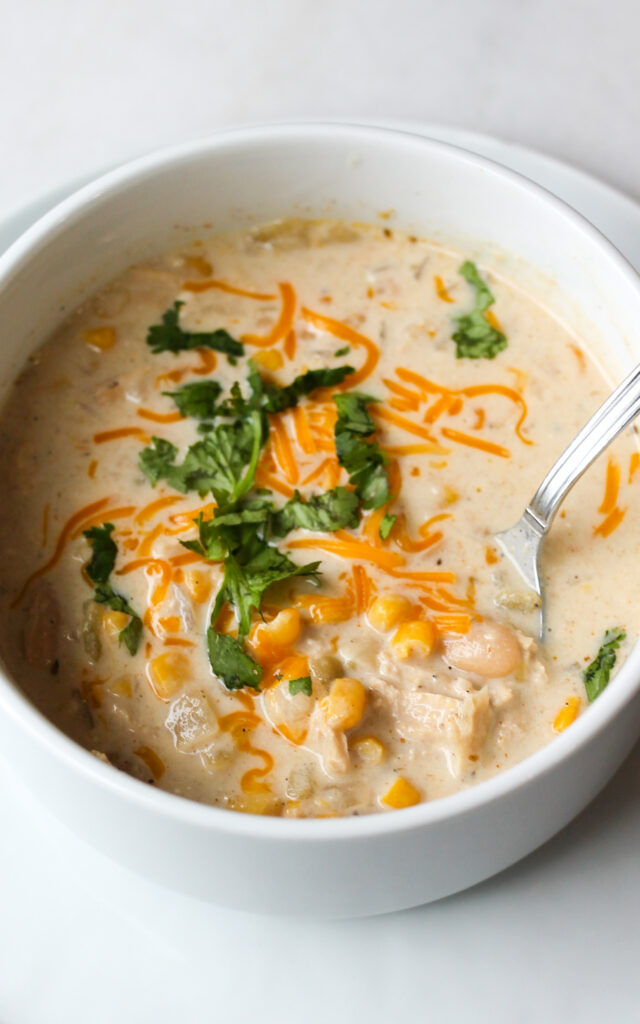 Instant Pot White Chicken Chili - The Almond Eater