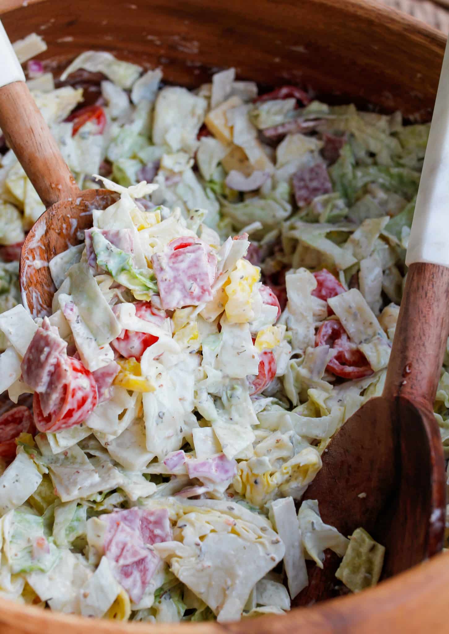 Italian Grinder Salad (Chopped Sub Salad) - Wellness by Kay