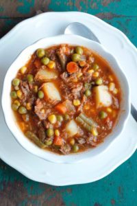 My Mom's Old-Fashioned Vegetable Beef Soup - Smile Sandwich