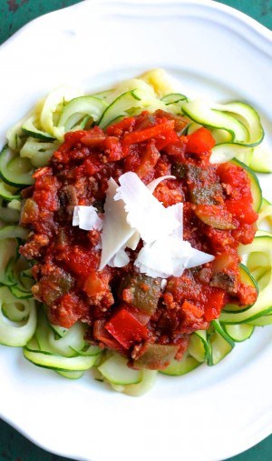 Crockpot Veggie-Packed Turkey Meat Sauce - Smile Sandwich