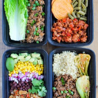 Easy Ground Turkey Meal Prep Bowls: 4 Ways - Smile Sandwich