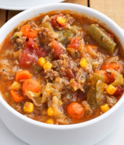 Ground Beef and Cabbage Soup - Smile Sandwich