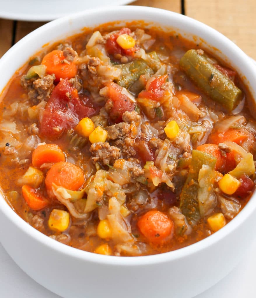 Ground Beef and Cabbage Soup - Smile Sandwich