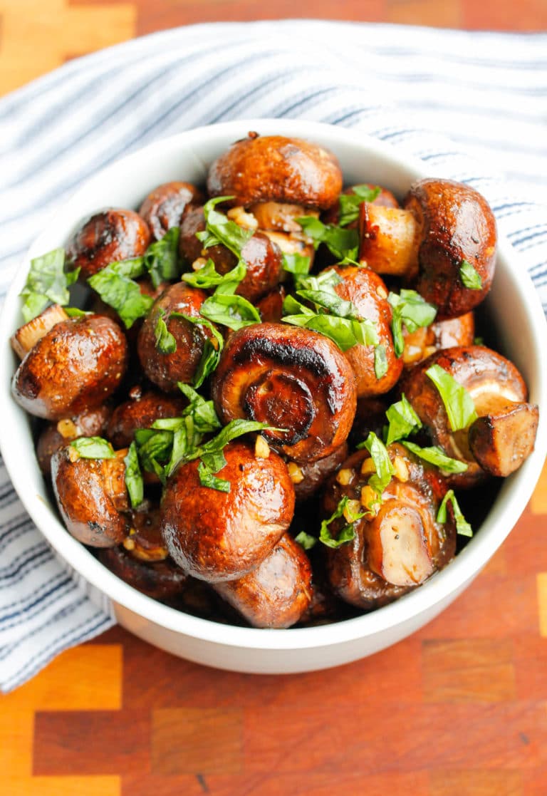 Balsamic Roasted Mushrooms - Smile Sandwich