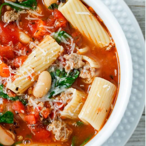 Italian Sausage and Rigatoni Soup - Smile Sandwich