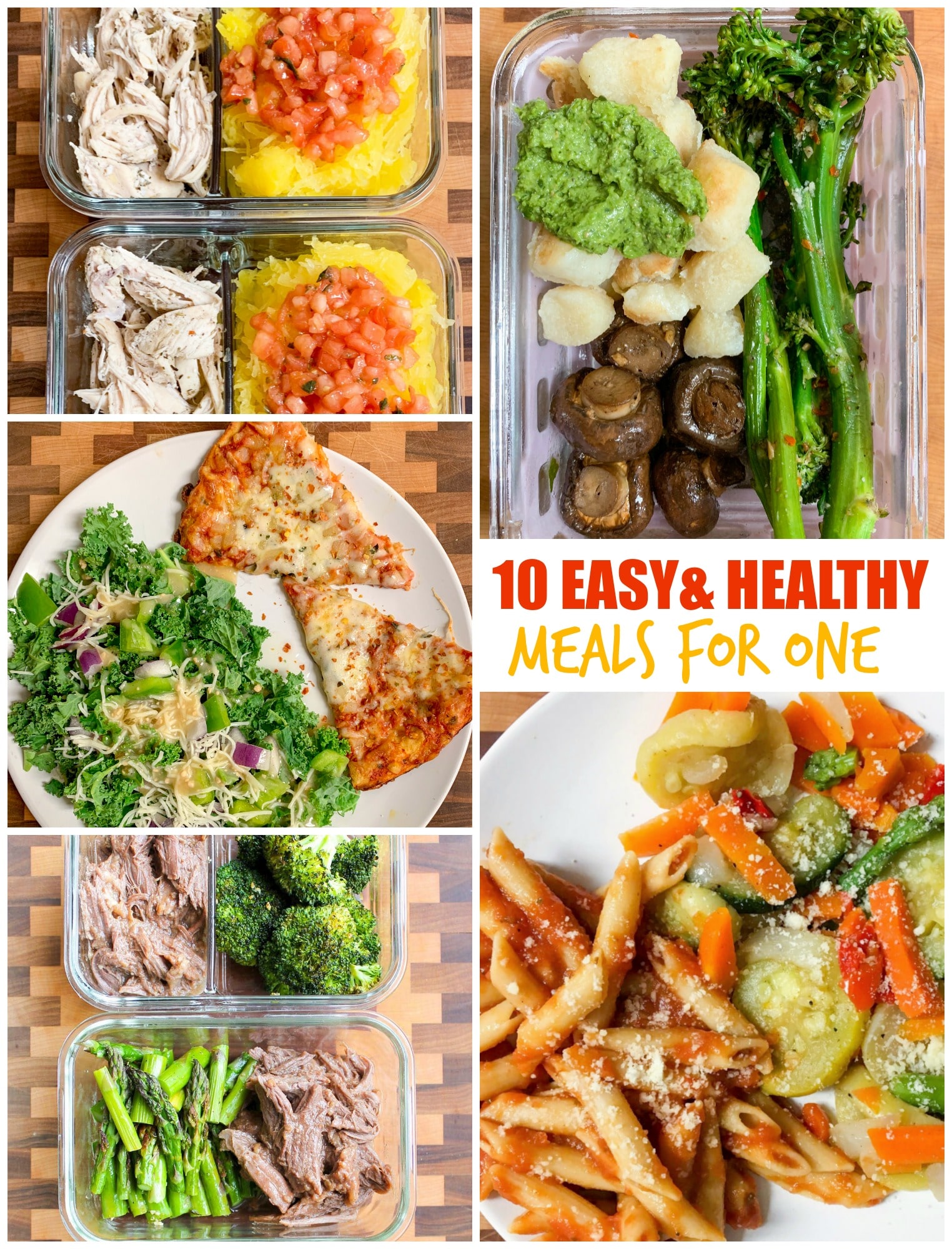 Easy and Healthy Meals For One