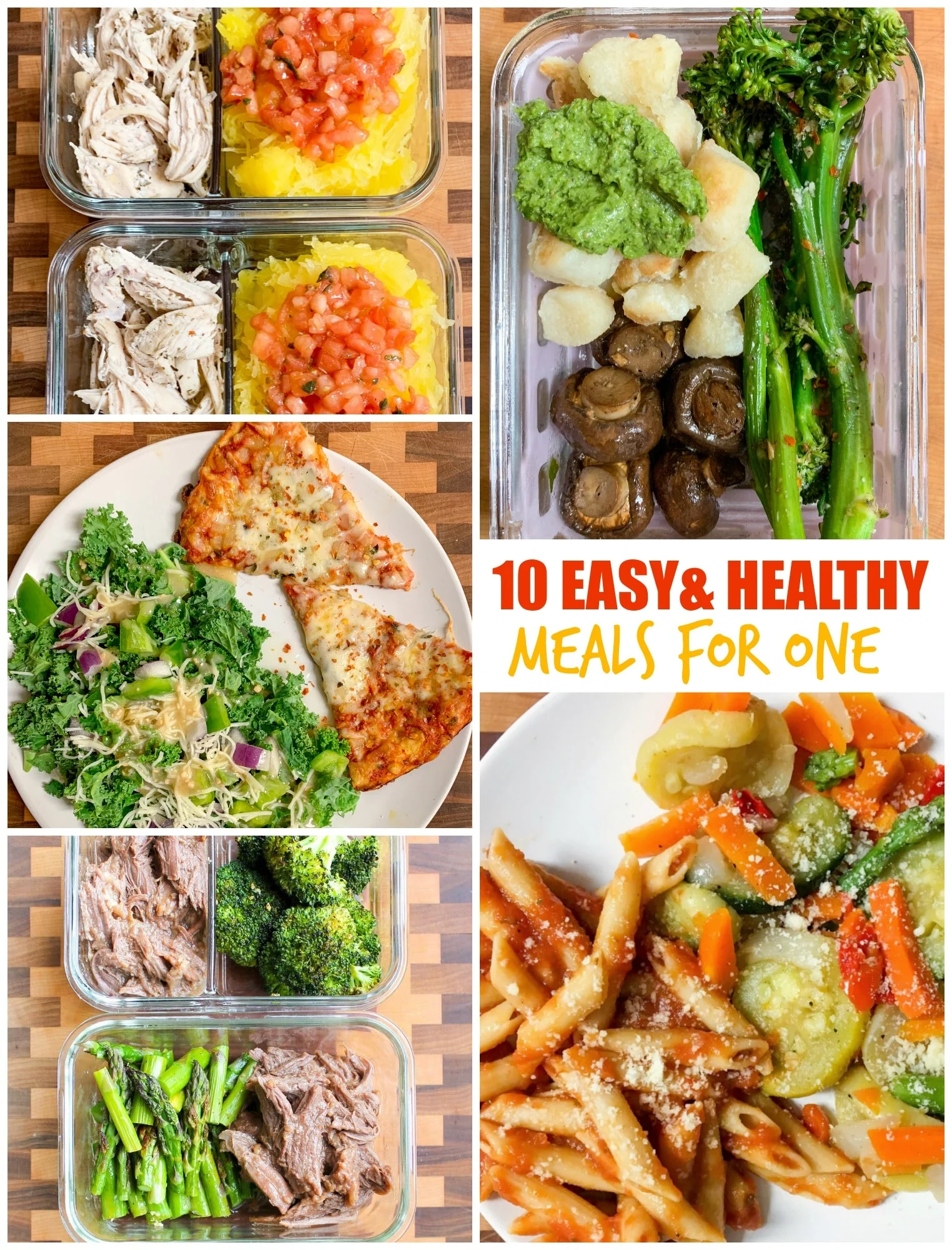 10 Easy and Healthy Meals For One