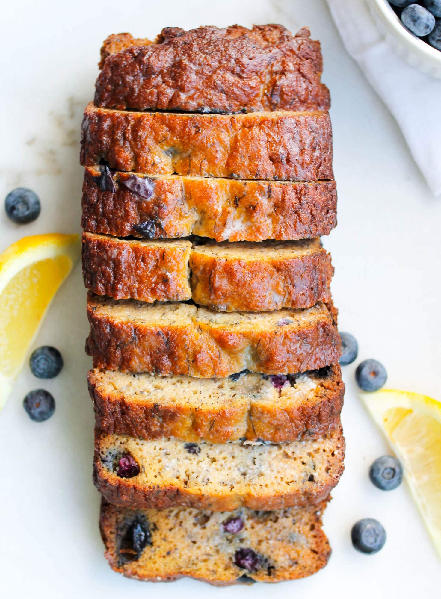 Paleo Lemon Blueberry Bread