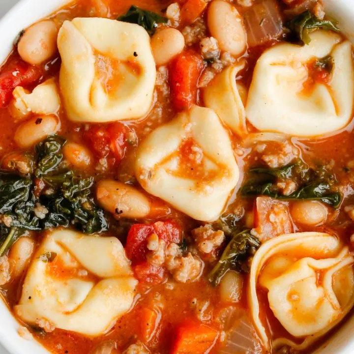 Italian Sausage and Tortellini Soup