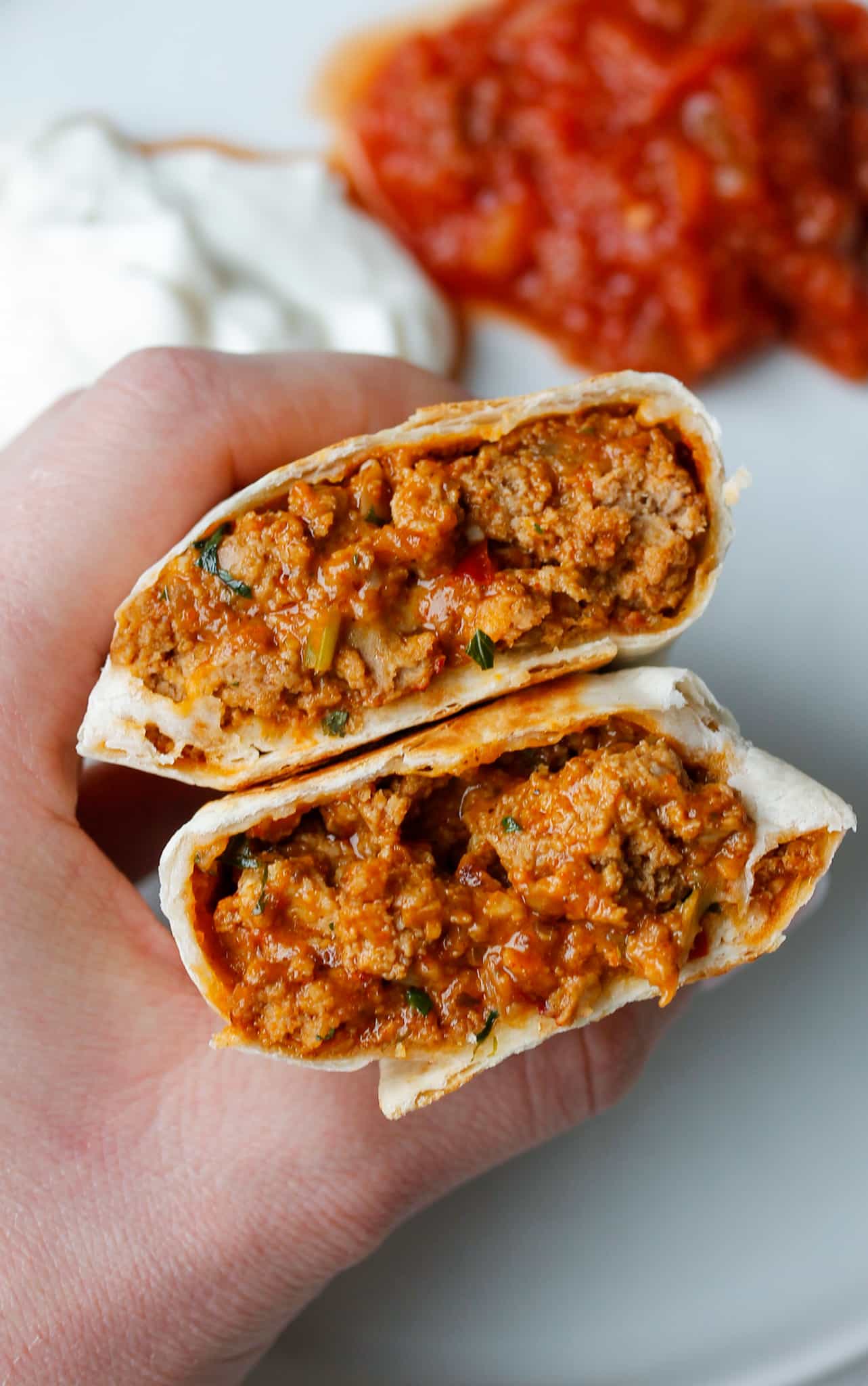 Cheesy Beefy Freezer Burritos Perfect For Meal Prep 1 Smile Sandwich